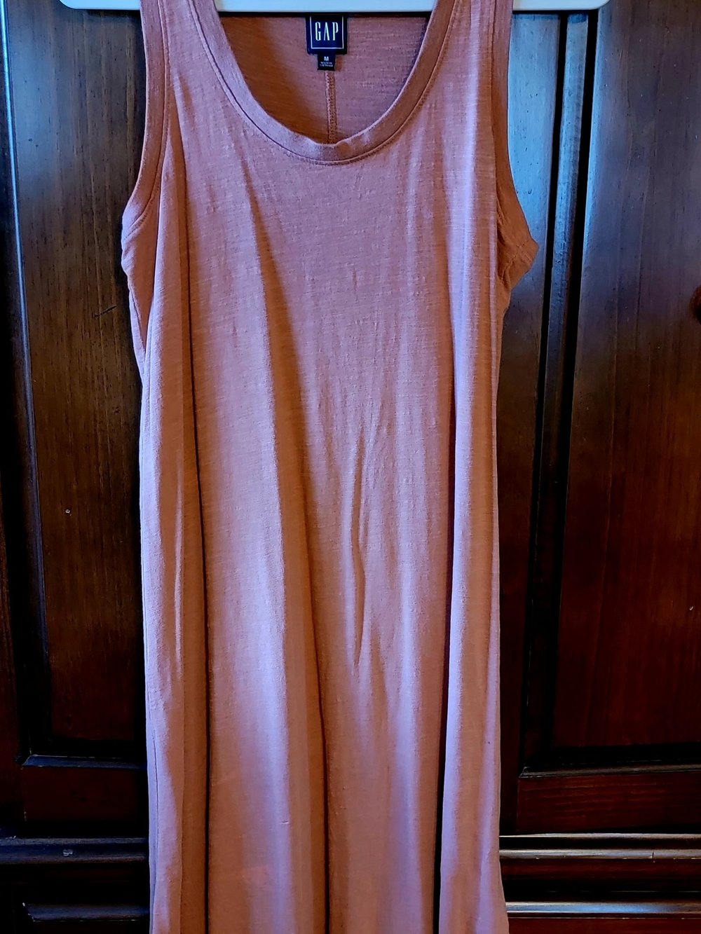 GAP Women's Sleeveless Midi Dress in Dusty Rose